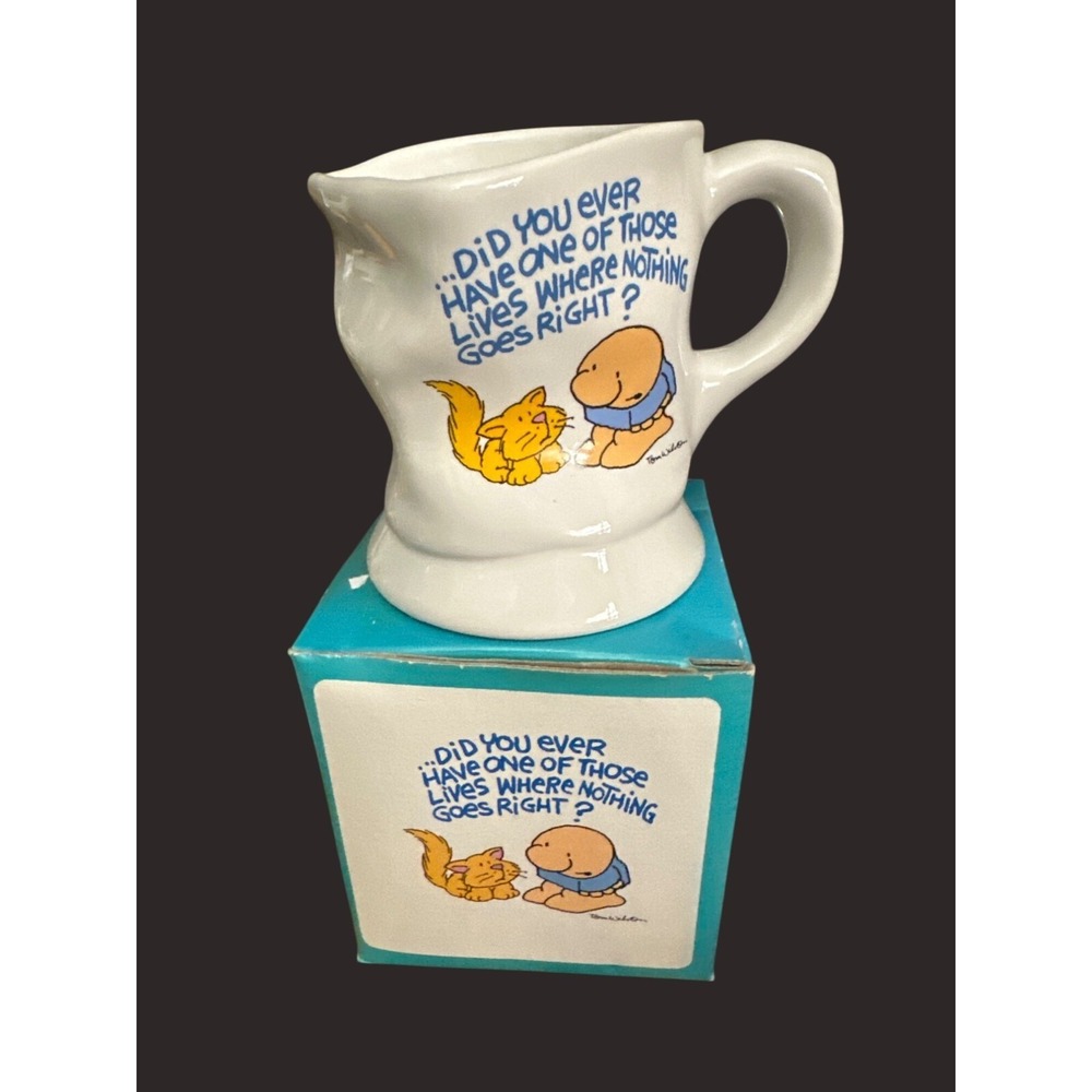 Ziggy Ceramic ever have one of those lives cat wrecked Mug Tom Wilson 1988  Box